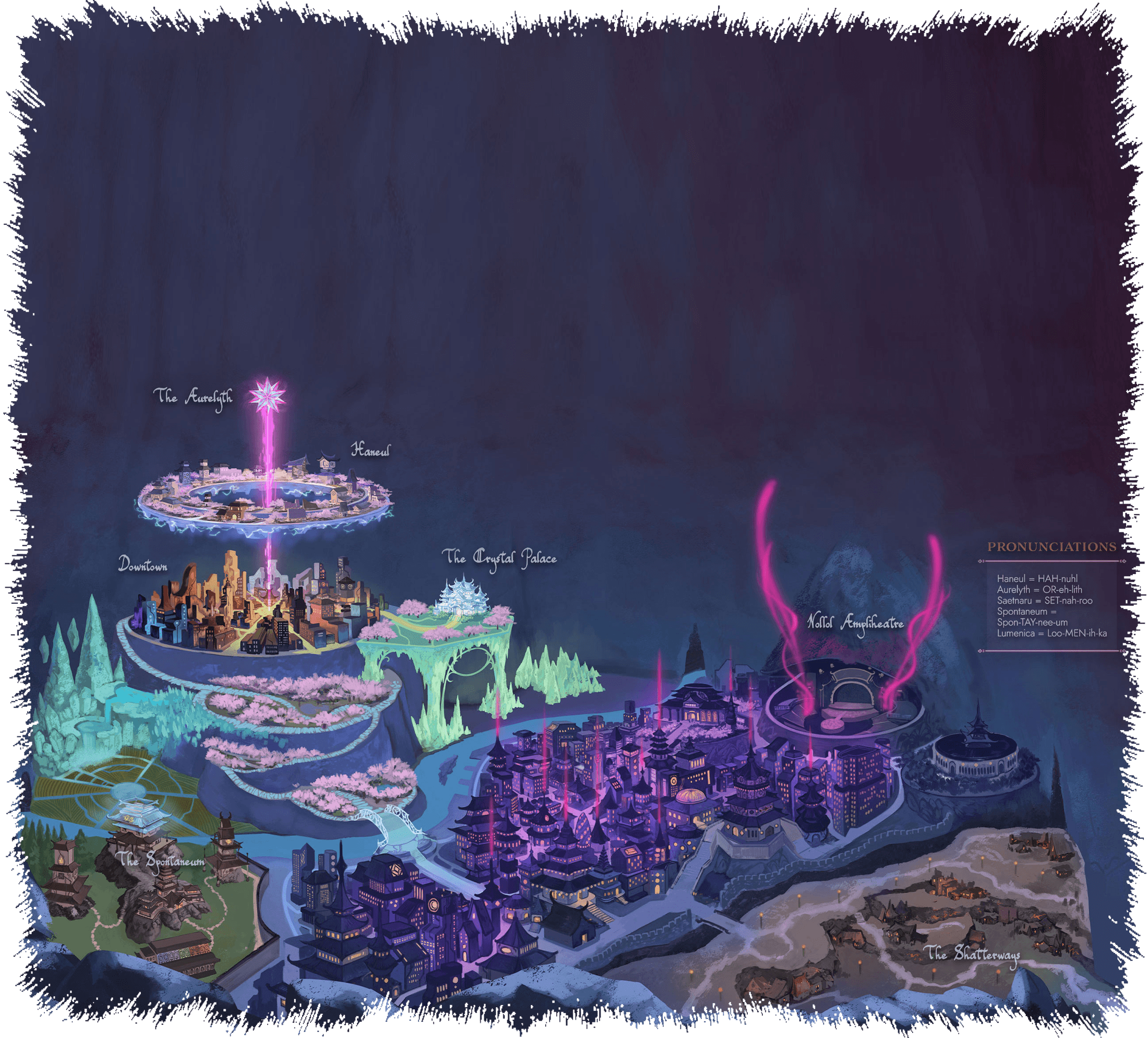 Panorama of the underground city of Lumenica